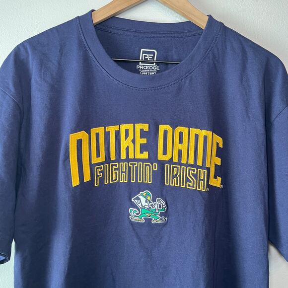 Proedge Knights Apparel Notre Dame Fightin' Irish T-shirt Navy Blue Size Large - Picture 2 of 5